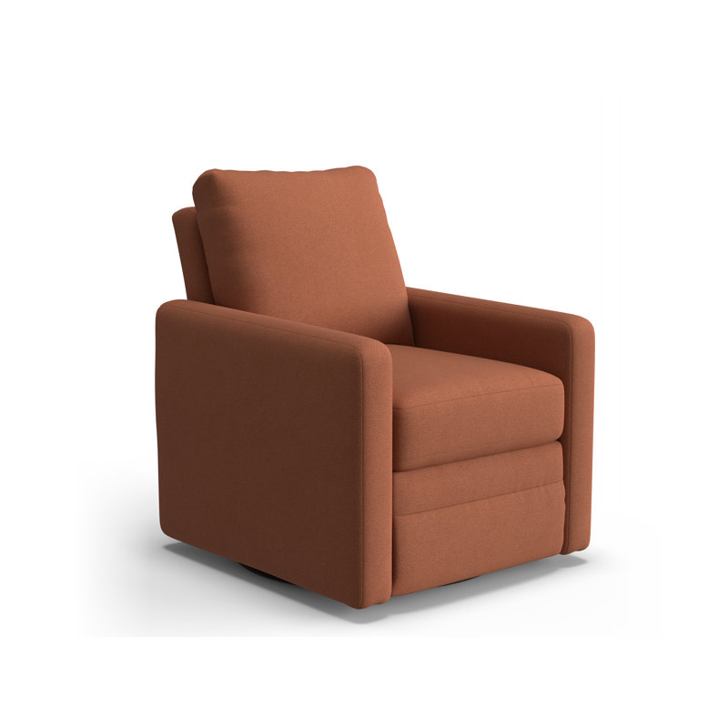 Swivel Barrel Recliner, Rosewood