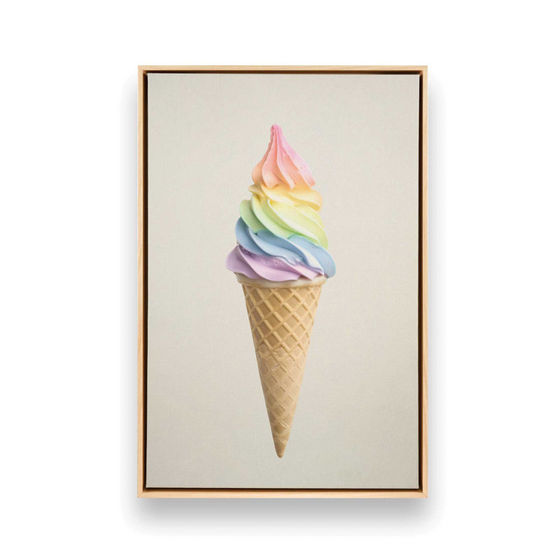 Toile roulée Taste Of Rainbow, Érable américain encadré, H 12,75 po x l 8,75 po x P 1,75 po
