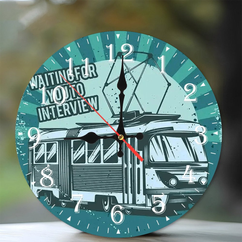 Horloge murale en bois 10 po, mouvement silencieux, à piles (piles AA non incluses), décor artistique, parfait pour les décorations