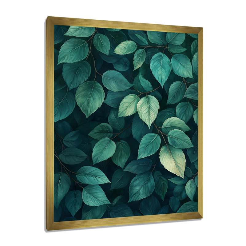 Gabriella - impressions murales florales, 32" H x 24" W, Picture Framed, Gold