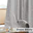 100% Blackout Linen Textured  Curtains Farmhouse Thermal Insulated Pocket Back Tab Full Light Blocking 2 Panel-1926543371-1926543863