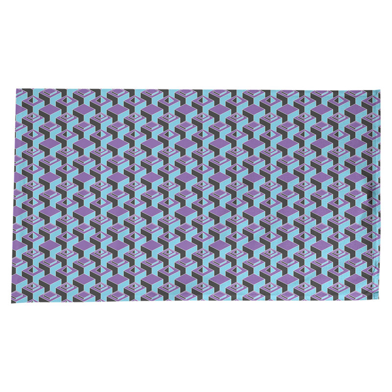 Nappe de gratte-ciels classiques, Mauve / bleu sarcelle