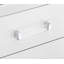 Glamour 1Pc Table de chevet de 2X tiroirs Barre en acrylique Mobilier de chambre à coucher élégant