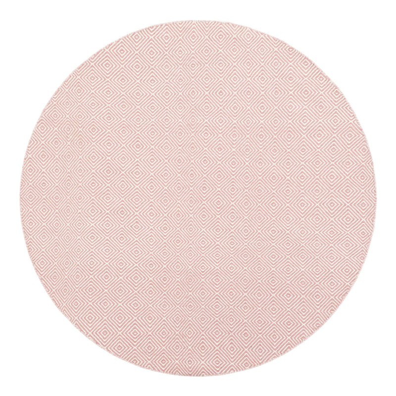 Traetyn Flatweave Wool Indoor Rug, Round 6'1"