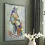 Fantastic Florals Fox, assis, reproduction encadrée - bois massif-1984550925-1984550926