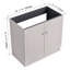 Casier de salle de bain autoportant 36 po - Portes à fermeture en douceur en contreplaqué kaki au look moderne non inclus Solution de rangement pour commode exclue