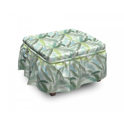 Box Cushion Ottoman Slipcover