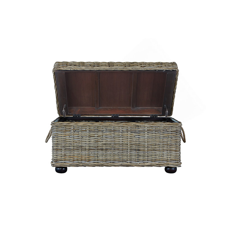 Coffre de rangement en rotin Kubu