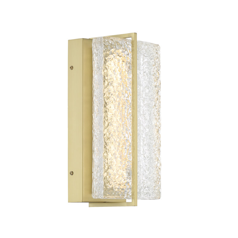 Everly Quinn Ravan - Led Wall Sconce In Soft Brass Finish