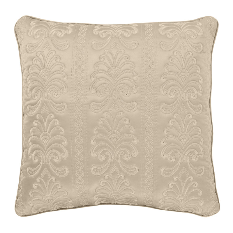 Coussin décoratif carré Lyndon, Perle