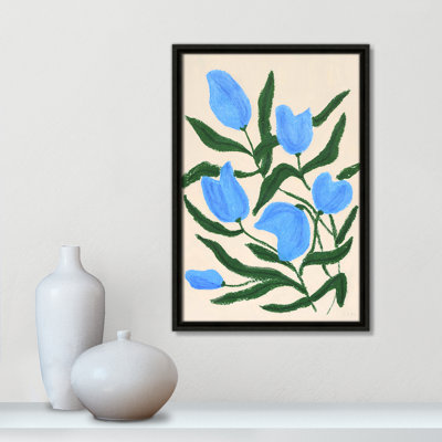 «Colette Blue Tulips Print» par Camilla Bergqvist