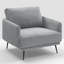 Fauteuil surdimensionné avec accoudoirs larges de 37,5 po Karaka-1534434411