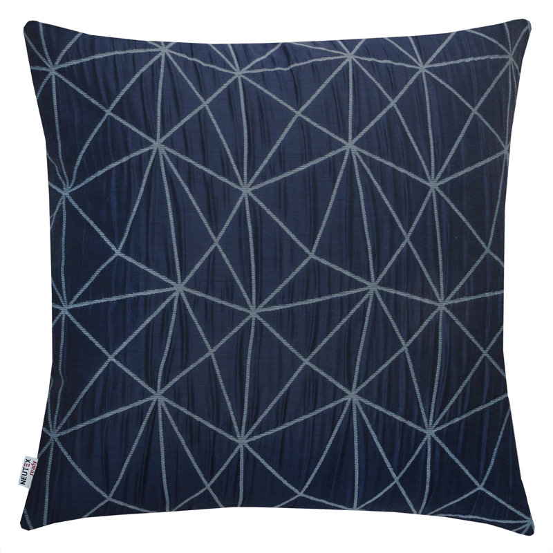 Kolby Geometric Square Cushion Cover, 38 x 38cm, Blue