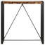 Goyette Solid Wood Top Metal Base Dining Table