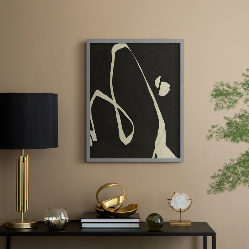 Neutral Spring II Framed Print - Solid Wood, 11" H x 9" W, Gray