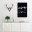 Reflection Of Flamingos In Abstract - Wrapped Canvas-55340654