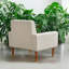 Fauteuil d'appoint 33,73 po Biscuit