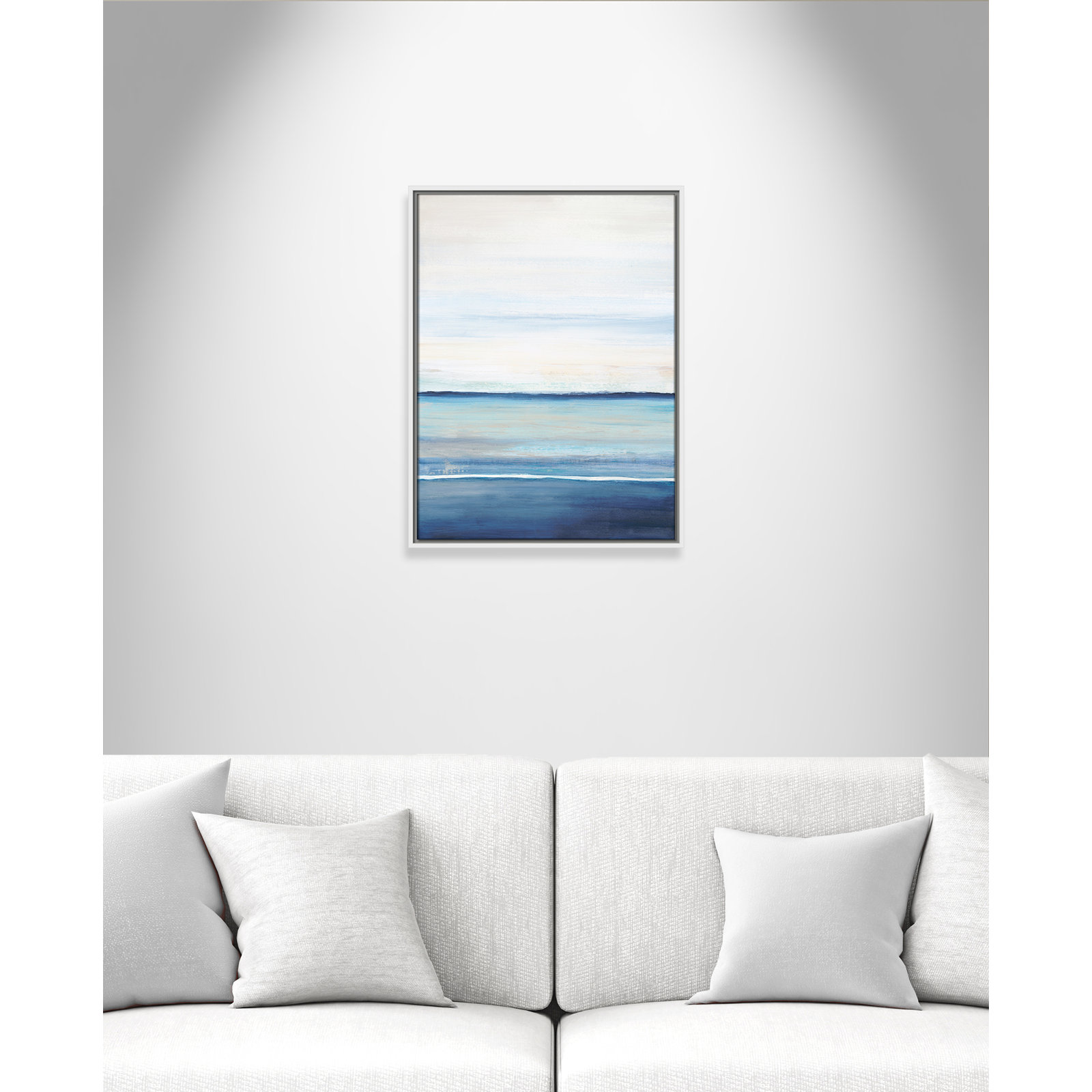 Distant Whispers by Filippo Ioco - Painting Print, White Framed Canvas, 25.5" H x 19.5" W x 2" D