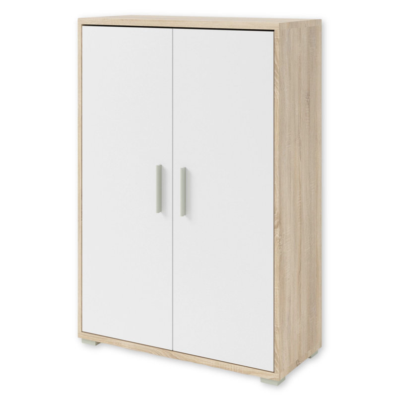 79cm Wide File Cabinet, Sonoma Oak/White
