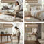 Glass Top Side Table Set