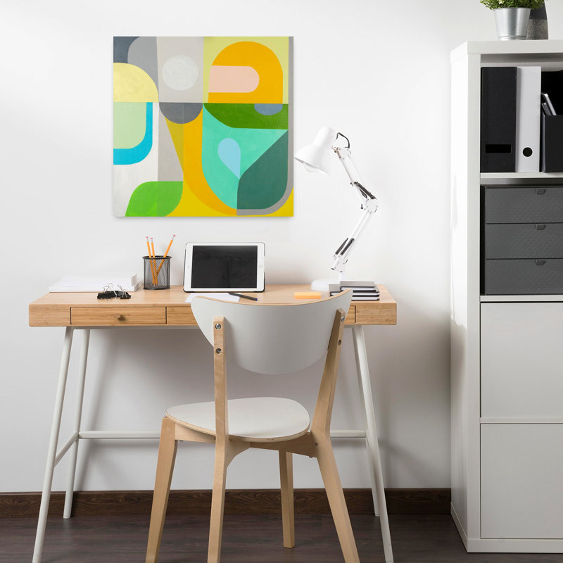 Horizon Abstract Contemporary Modern Art, 18" H x 18" W