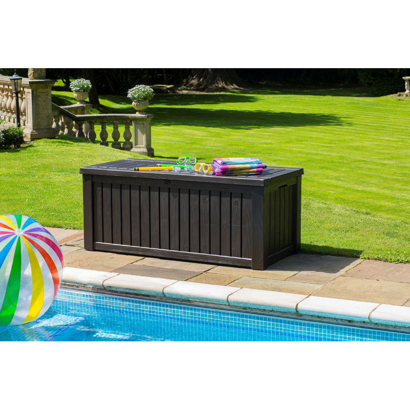 Rockwood 570 L Resin Storage Box, Dark Brown