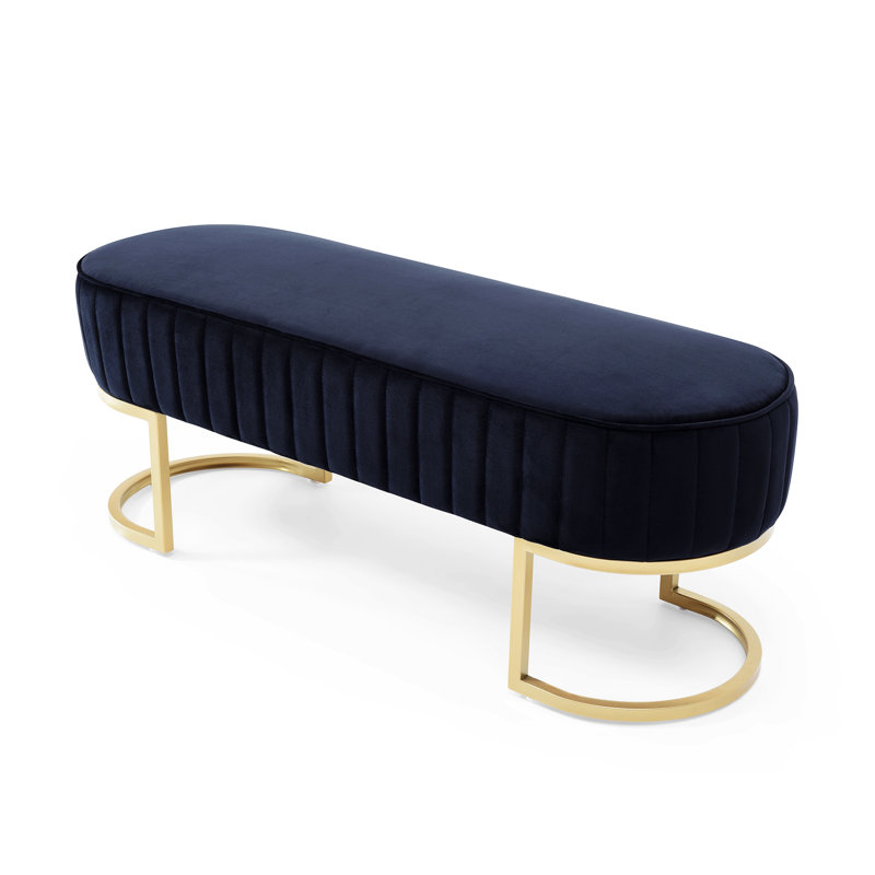 Modern Ottoman Bench,Upholstered Sherpa Fabric Bench,Shoe Bench Footrest Entryway Bench Coffee Table