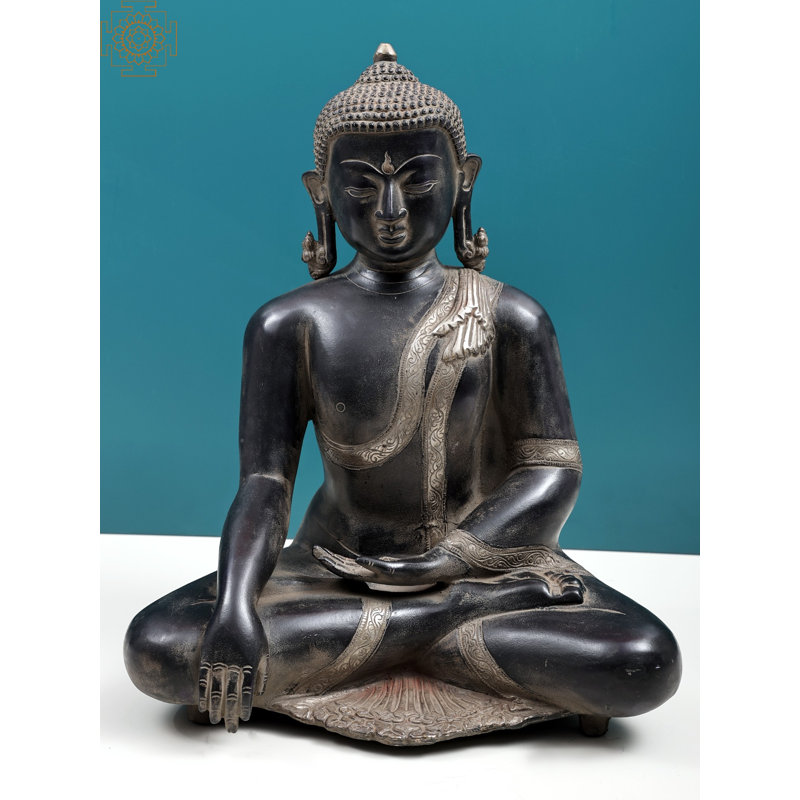 Bouddha de Gautam dans Bhumisparsha Mudra