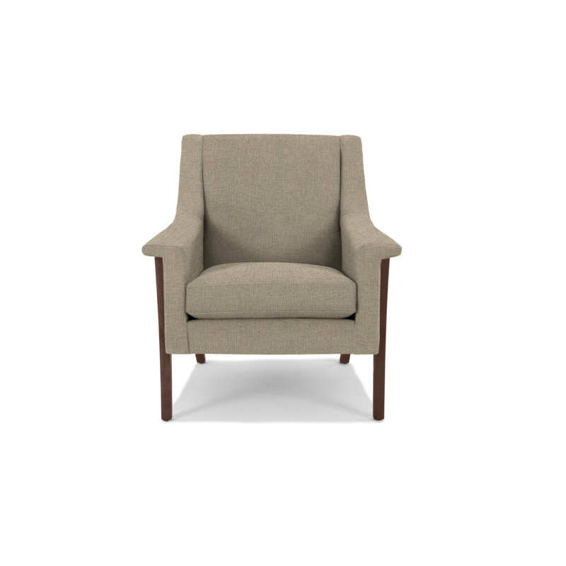 Fauteuil Arlo, Noyers, Mélange de polyester cendré