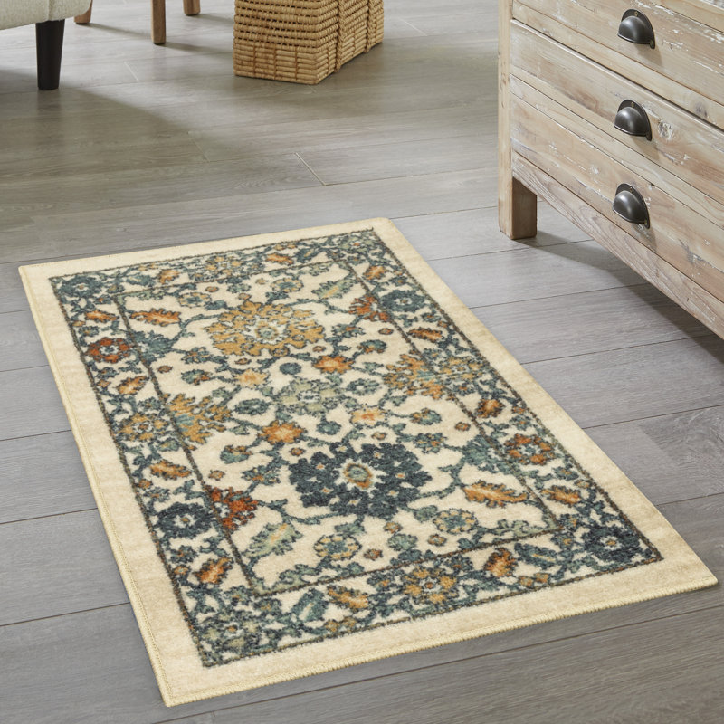 Tapis beige lavable Benton, Rectangle 1 pi 8 po x 2 pi 10 po