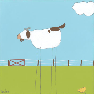 Stick-Leg Goat II 1 Piece Wrapped Canvas Painting