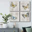 Carte postale papillon I - ensemble de 4 reproductions sur toiles tendues-369605596