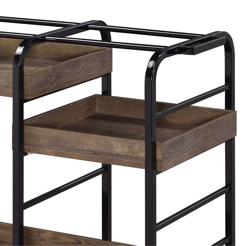 Versatile Serving Cart With Three Customizable Trays For Diverse Needs