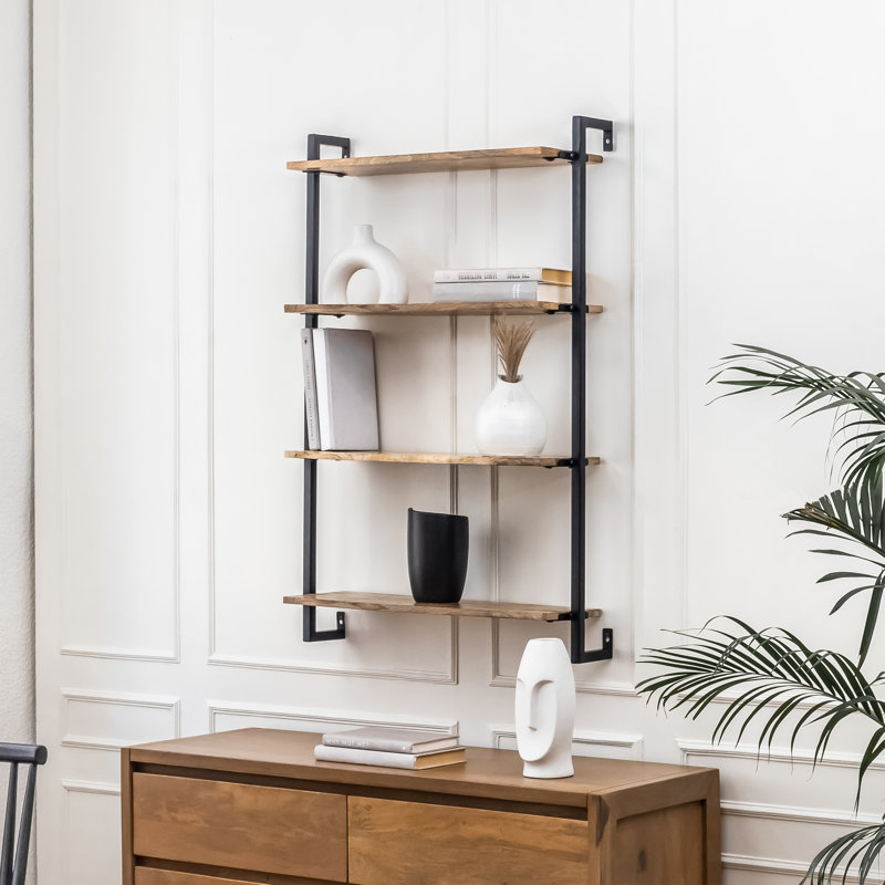 Castanedo Mango Recessed Shelf, Natural