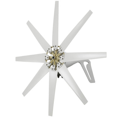 Wind Turbine Generator Kit 2000W 24V with 8 Blade, Wind Power Generator for Marine, RV, Home, Windmill Generator Suit for Solar Wind System