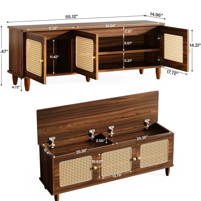 2-Tier Storage Bench,Shoe Bench