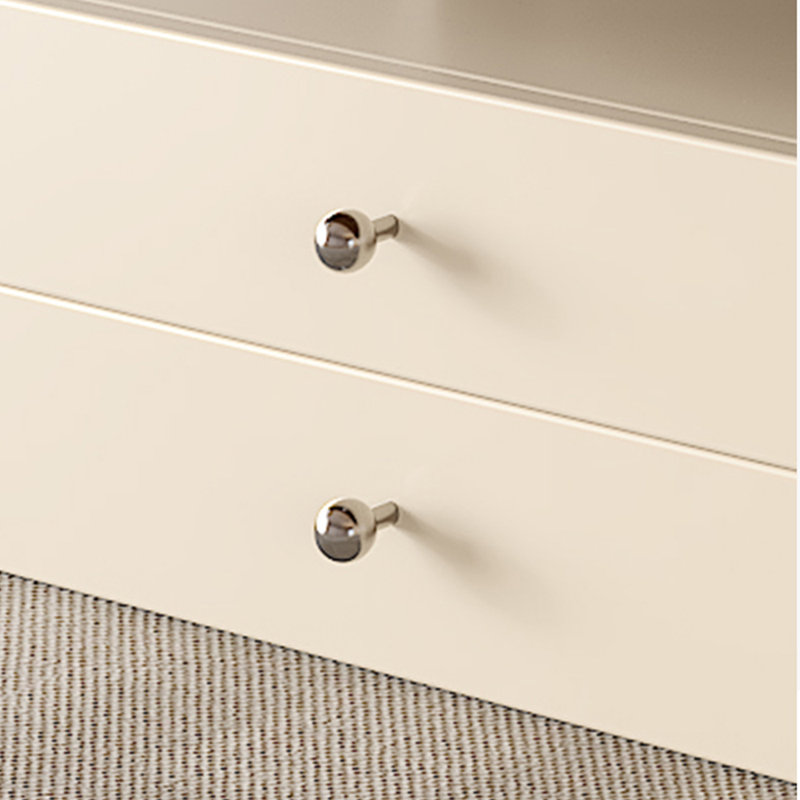 Meuble télé et table basse American Style, Crème, crème, H 16,54 po x l 70,87 po x P 13,78 po