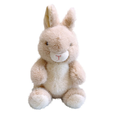 Easter Sitting Bunny Plushs Figurine Lifelike Golden Mink Rabbits Stuffed Animals Realistic Furry Spring Decoration Accents For Home Display