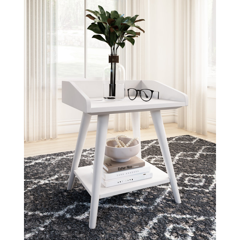Elyssa End Table, White