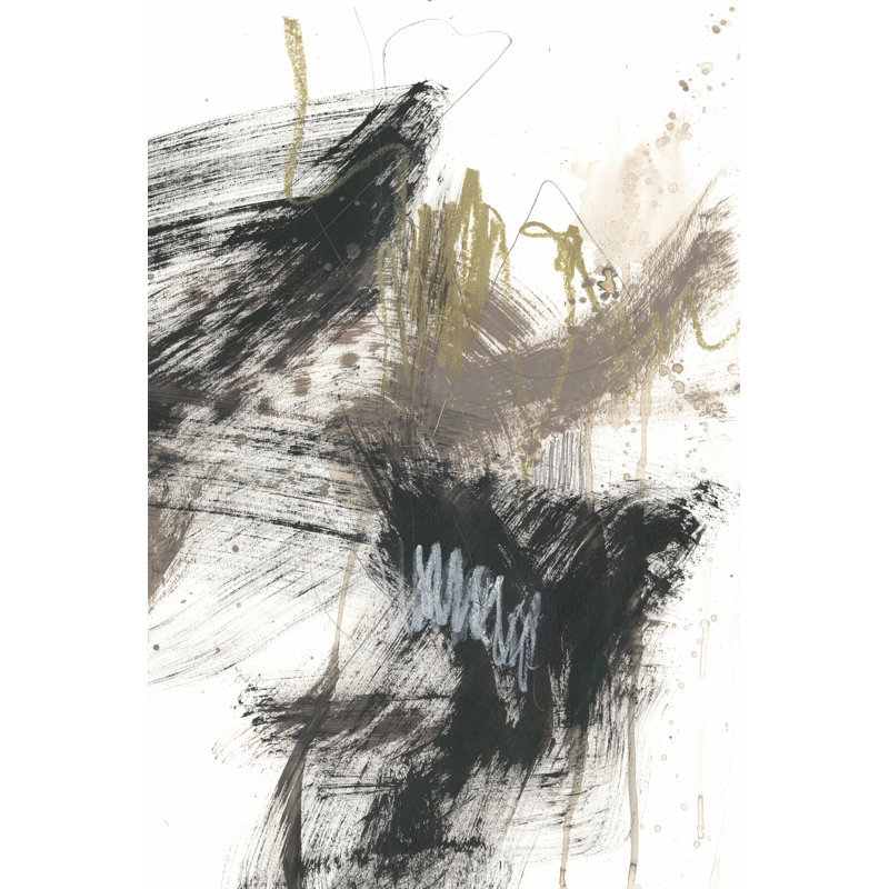 Noir, or et taupe II, H 18 po x l 12 po x P 1,25 po