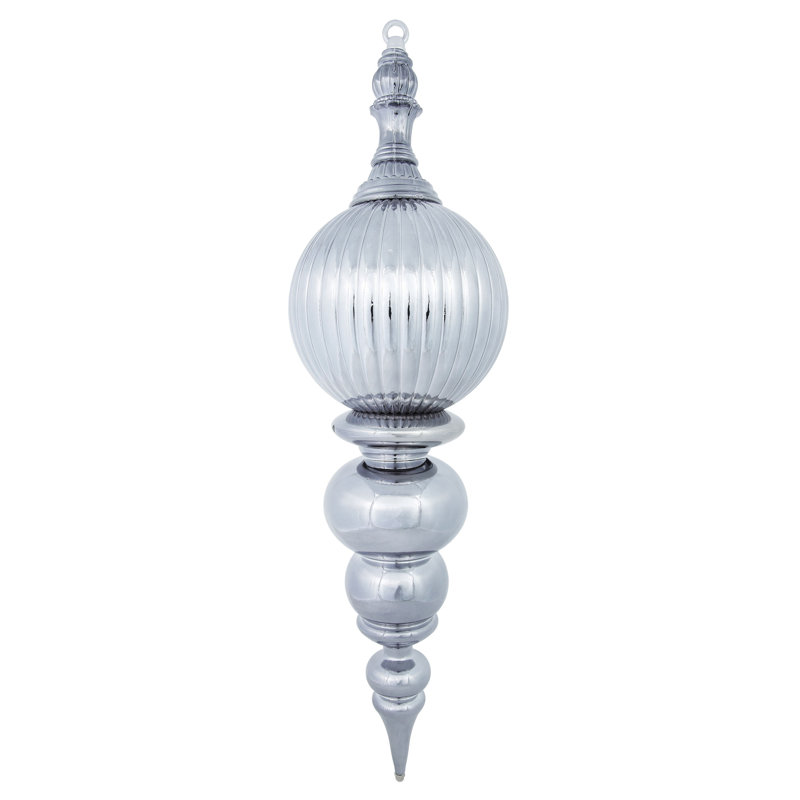 Ornement en forme de fleuron 28 "brillant, Étain