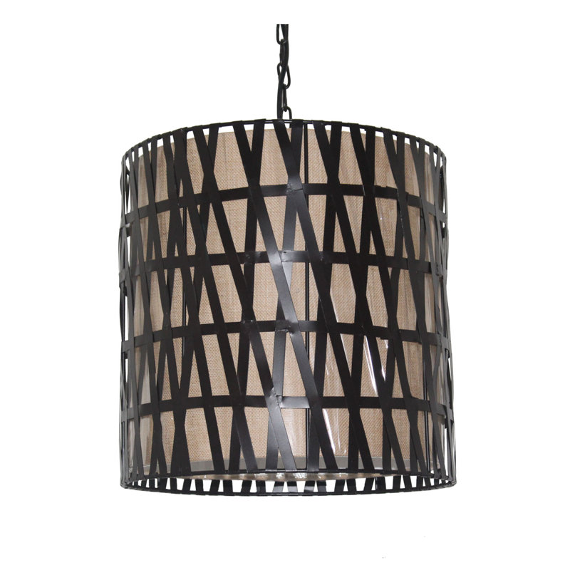Luminaire tambour suspendu 1 lumière Filkins