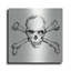 «Skull And Crossbones 1» par Anne Tavoletti, art mural en métal-234355125