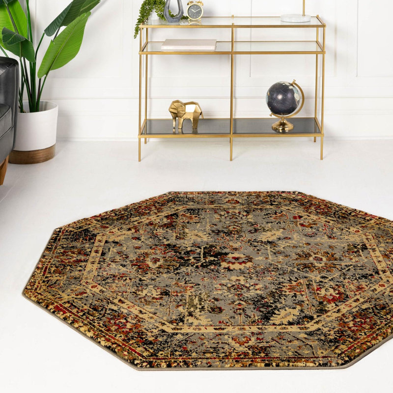 Alameda Oriental Indoor Rug, Octagon 7'10"
