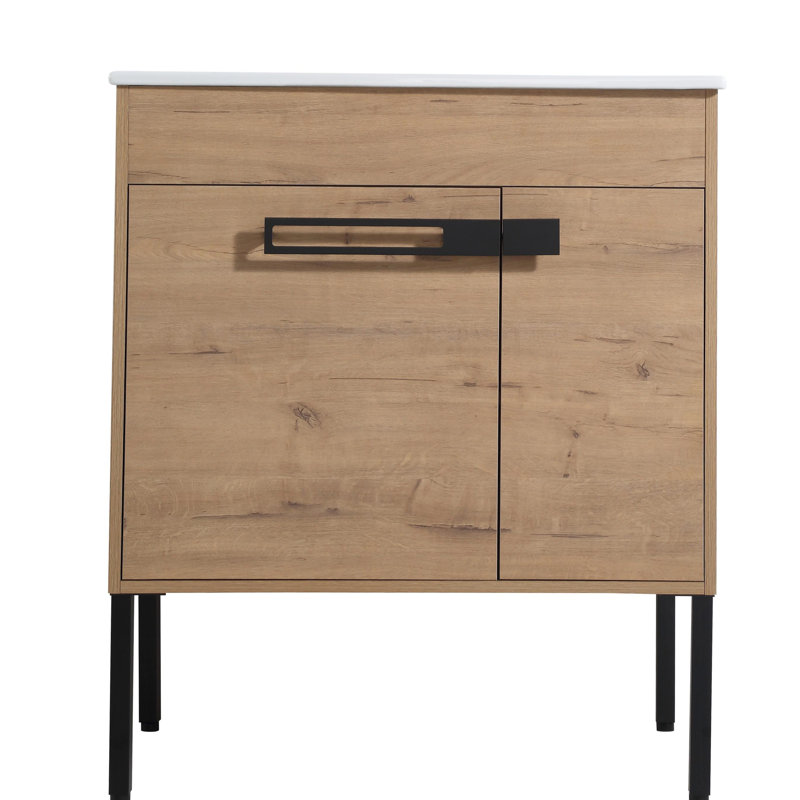 30" Bathroom Vanity - Modern Design Adjustable Shelf Scratch- Surface Elegant Addition
