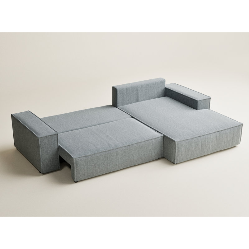 5 Seater Reclining Corner Sofa , Left Hand Facing, Blue Grey Polyester