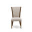 L'ensemble 9 pièces de table et chaises de cuisine comprend une table de salle à manger rectangulaire avec rallonge amovible et 8 chaises Parson en tissu brun clair clair, noyer antique-1437975342-1437975330-1437975343