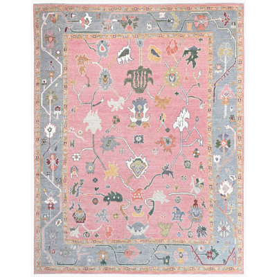 Hand Knotted Wool Area Rug