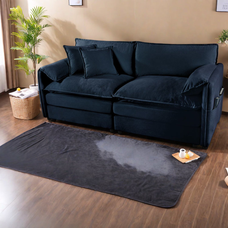 Canapés modernes surdimensionnés en chenille, causeuse profonde pour la maison et le bureau