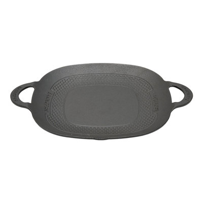 Cast Iron Grill Pan with Flat Center